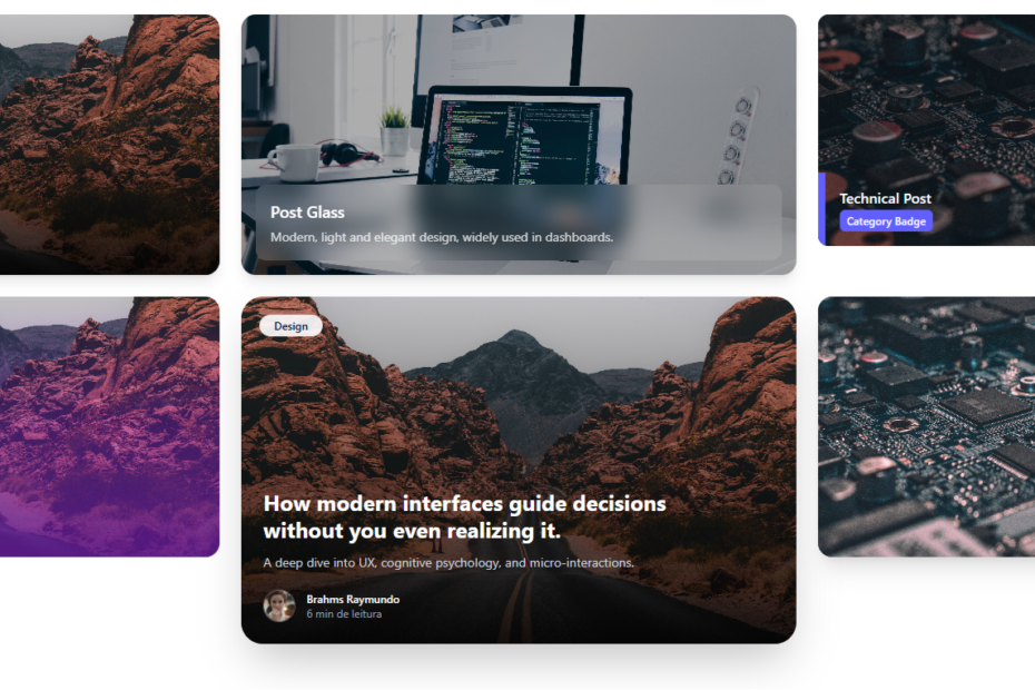Free Tailwind CSS: 6 Beautiful Post Summary Components Ready to Copy-Paste